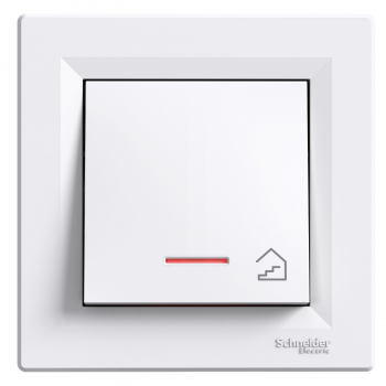 Schneider Asfora - Taster mit LED - Treppesymbol